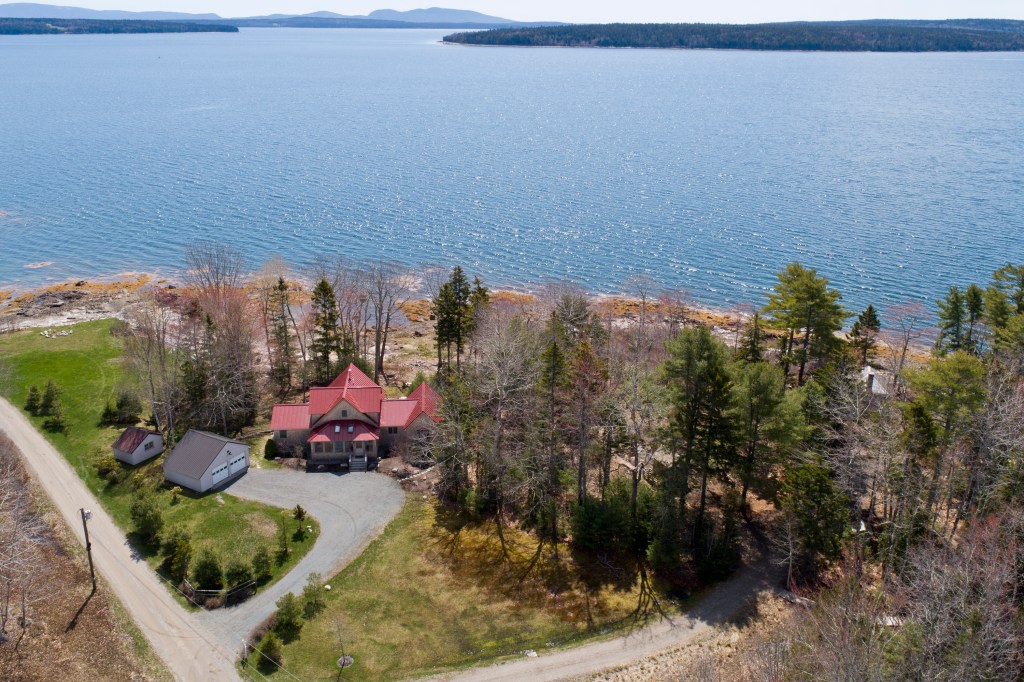 192 Woods Point Now For Sale: A Modern Classic with Private Beach and Deep-Water Access on Blue Hill Bay